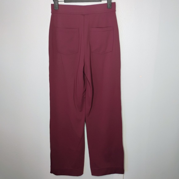 HALARA DayStretch High Waisted Pockets Wide Leg Pant Red Mahogany Womens Small - Picture 6 of 13